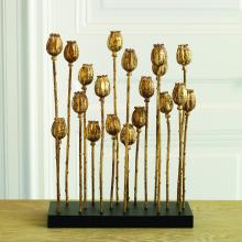  8.81675 - Poppy Pod Sculpture Multi-Gold